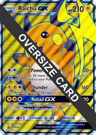 Raichu GX SM90 - Jumbo Cards Holofoil