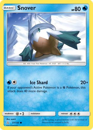 Snover 037/156 - SM  Ultra Prism Reverse Holofoil