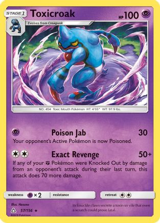 Toxicroak 057/156 - SM  Ultra Prism