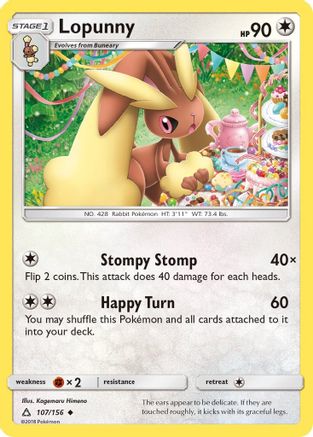 Lopunny 107/156 - SM  Ultra Prism