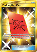Peeking Red Card (Secret Rare) 169/156 - SM  Ultra Prism Holofoil
