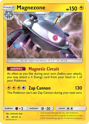 Magnezone 036/131 - SM  Forbidden Light Holofoil