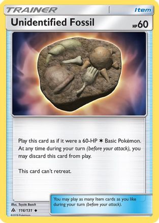 Unidentified Fossil 116/131 - SM  Forbidden Light