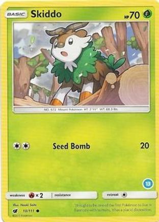 Skiddo () 010 - SM Trainer Kit Alolan Sandslash & Alolan Ninetales
