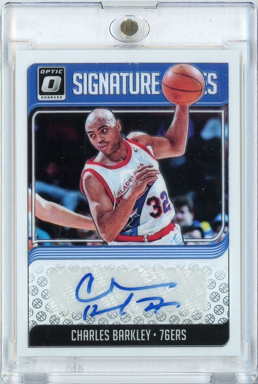 2018 Panini Donruss Optic Charles Barkley #SGCBK Signature Series Auto Basketball Card