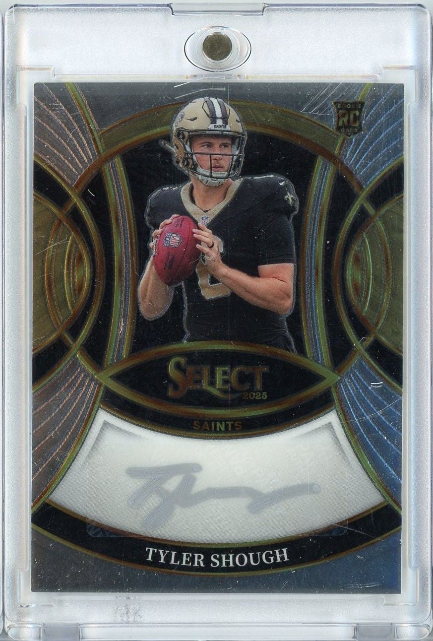 2025 Panini Select Tyler Shough #RSITSH Rookie Signatures Silver Ink Auto Rookie RC Football Card