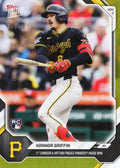 2026 Topps Now Konnor Griffin #154 Gold Foil /50 1st Career 4 Hit Day Paces Pirates Huge Win Pittsburgh Pirates Rookie RC Baseball Card