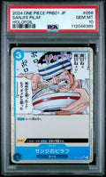 Graded 2024 One Piece Japanese Sanji's Pilaf #056 PRB01 Trading Card Game PSA 10 Gem Mint