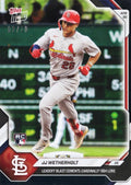 2026 Topps Now JJ Wetherholt #144 Black Foil /10 Leadoff Blast Cements Cardinals XBH Lore St Louis Cardinals Rookie RC Baseball Card