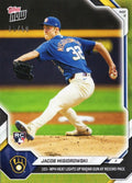 2026 Topps Now Jacob Misiorowski #178 Gold Foil /50 103+ MPH Heat Lights Up Radar Gun At Record Pace Milwaukee Brewers Rookie RC Baseball Card