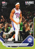 2025 Topps Now VJ Edgecombe #289 Gold Foil /50 Youngest Guard Ever with 20+ Points in Game 7 Performance Philadelphia 76ers Rookie RC Basketball Card