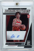 2021 Panini Donruss Optic Jalen Johnson #RDJJN /49 Dominators Auto Rookie RC Basketball Card