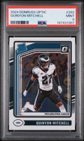 Graded 2024 Panini Donruss Optic Quinyon Mitchell #282 Rookie RC Football Card PSA 9 Mint