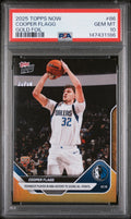 Graded 2025 Topps Now Cooper Flagg #86 Gold Foil /50 Rookie RC Basketball Card PSA 10 Gem Mint