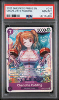 Graded 2025 One Piece Charlotte Pudding #010 PRB02 Vol.2 Trading Card Game PSA 10 Gem Mint