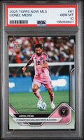 Graded 2025 Topps Now MLS Lionel Messi #61 4th Straight Multi-Goal Match Soccer Card PSA 10 Gem Mint