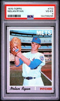 Graded 1970 Topps Nolan Ryan #712 Baseball Card PSA 4 Very Good-Excellent
