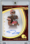 2025 Panini Immaculate Shedeur Sanders #JSSSS Jubilee Auto /10 Rookie RC Football Card