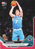 2025 Topps Now Kon Knueppel #252 Red Foil /5 1st Rookie in NBA History to Lead League in 3PM Charlotte Hornets Rookie RC Basketball Card