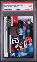 Graded 2025 Panini Instant Shedeur Sanders #240 Rookie RC Football Card PSA 9 Mint
