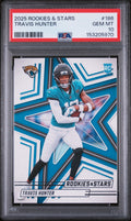 Graded 2025 Panini Rookies & Stars Travis Hunter #186 Rookie RC Football Card PSA 10 Gem Mint