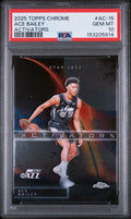 Graded 2025 Topps Chrome Ace Bailey #AC-15 Activators Rookie RC Basketball Card PSA 10 Gem Mint