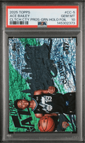 Graded 2025 Topps Ace Bailey #CC5 Clutch City Prospects Green Holo Foil /99 Rookie RC Basketball Card PSA 10 Gem Mint