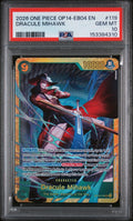 Graded 2026 One Piece Dracule Mihawk #119 Trading Card Game PSA 10 Gem Mint