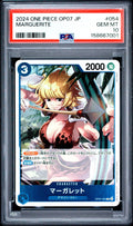 Graded 2024 One Piece JP Marguerite #054 Trading Card Game PSA 10 Gem Mint