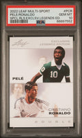 Graded 2022 Leaf Multi-Sport Cristiano Ronaldo Pele #PCR Special Release Exclusive Legends Edition Soccer Card PSA 10 Gem Mint