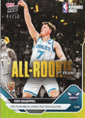 2025 Topps Now Kon Knueppel #AR02 Gold Foil /50 2025-26 KIA NBA All Rookie First Team Selection Charlotte Hornets Rookie RC Basketball Card