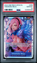 Graded 2024 One Piece EN Vinsmoke Reiju #069 OP06 Wings of the Captain Trading Card Game PSA 10 Gem Mint