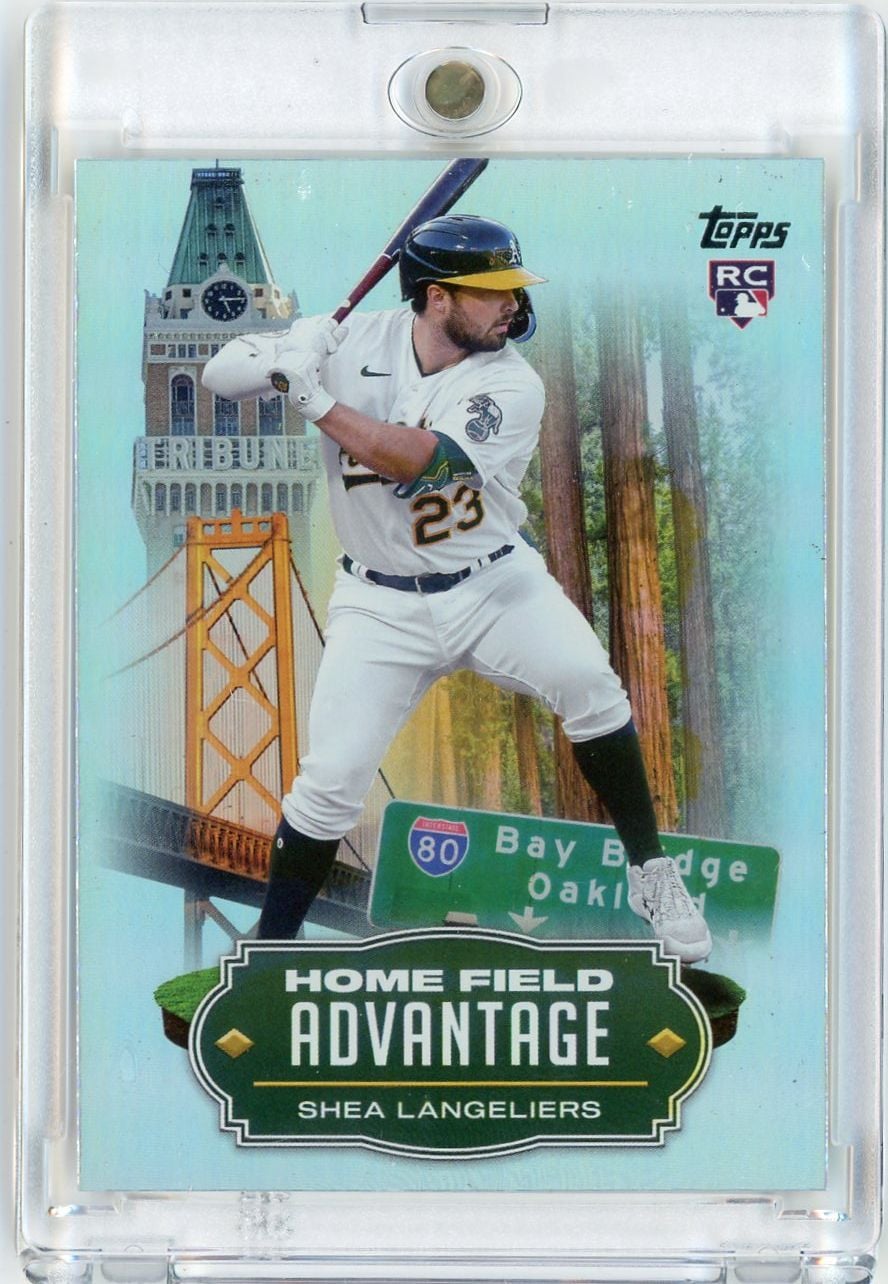 2023 Topps Shea Langeliers #HA27 Home Field Advantage Athletics Rookie RC Baseball Card