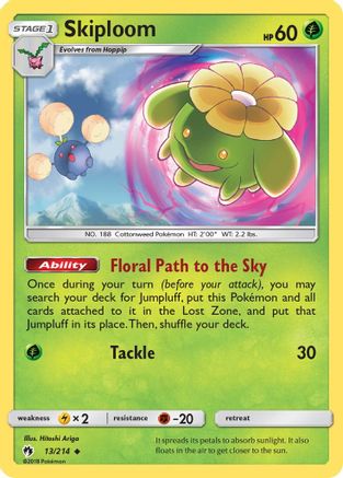 Skiploom 013/214 - SM  Lost Thunder