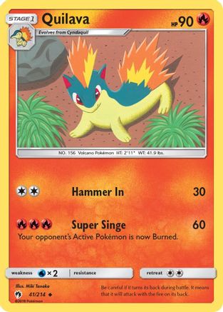 Quilava 041/214 - SM  Lost Thunder