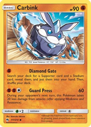Carbink 117/214 - SM  Lost Thunder