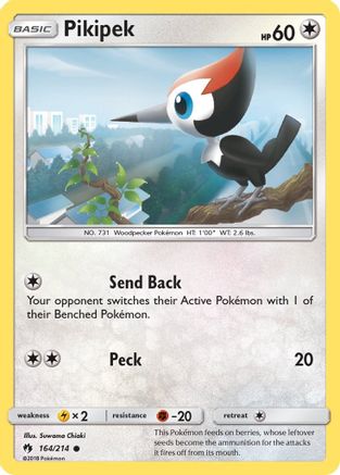 Pikipek 164/214 - SM  Lost Thunder