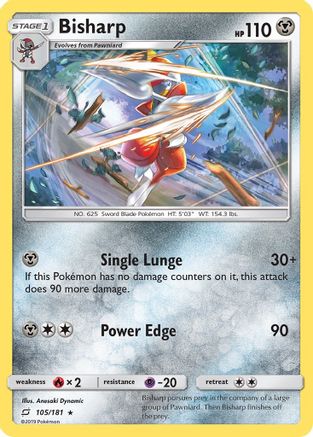 Bisharp 105/181 - SM  Team Up Reverse Holofoil