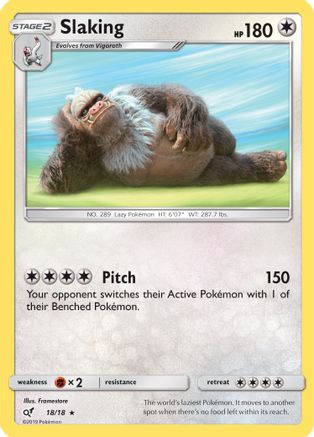 Slaking 018/18 - Detective Pikachu Holofoil