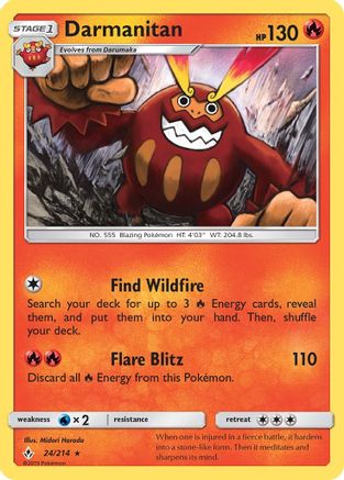 Darmanitan 024/214 - SM  Unbroken Bonds
