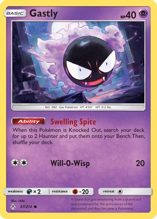 Gastly 067/214 - SM  Unbroken Bonds