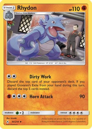 Rhydon 094/214 - SM  Unbroken Bonds