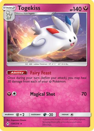 Togekiss 138/214 - SM  Unbroken Bonds Holofoil