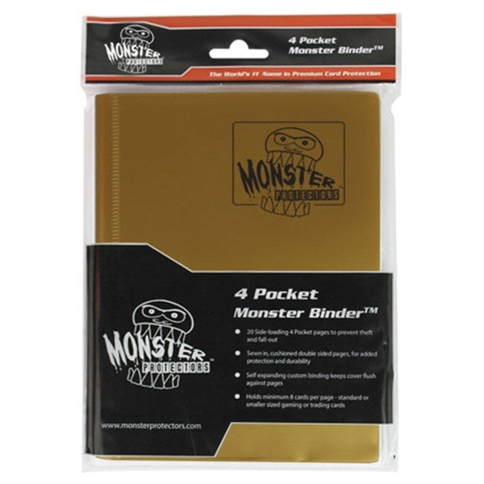 Binder - 4-Pocket Side-Loading Matte - Gold