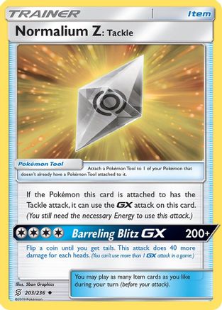 Normalium Z: Tackle 203/236 - SM  Unified Minds