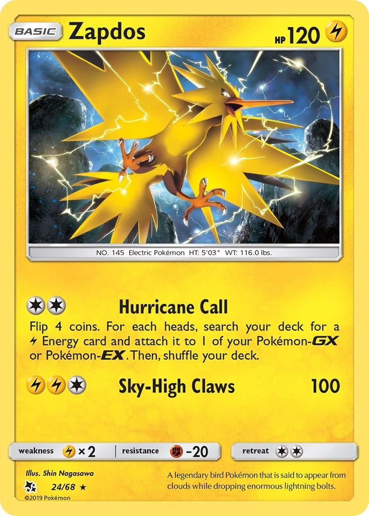Zapdos (24/68) (Hidden Fates)