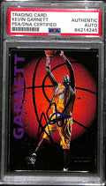 Kevin Garnett HOF Signed/Auto 1995 Sports Heros Rookie Card #16 PSA/DNA 193460