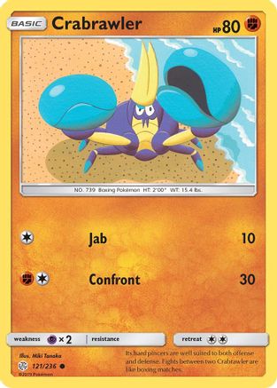 Crabrawler 121/236 - SM  Cosmic Eclipse