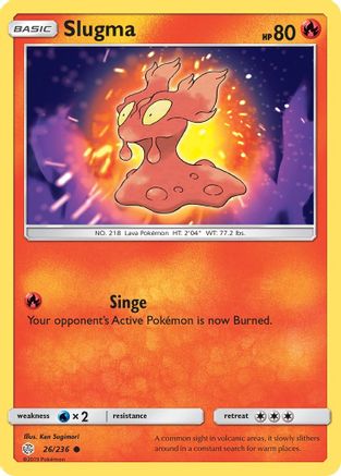 Slugma 026/236 - SM  Cosmic Eclipse