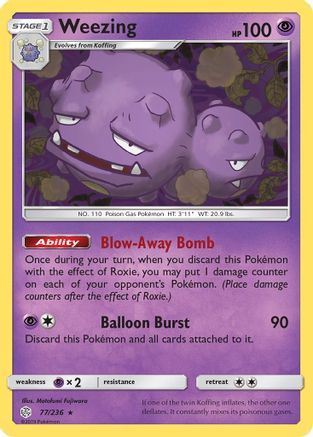 Weezing 077/236 - SM  Cosmic Eclipse